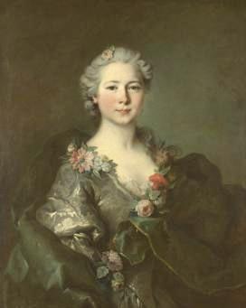 Louis Tocque Portrait of mademoiselle de Coislin Germany oil painting art
